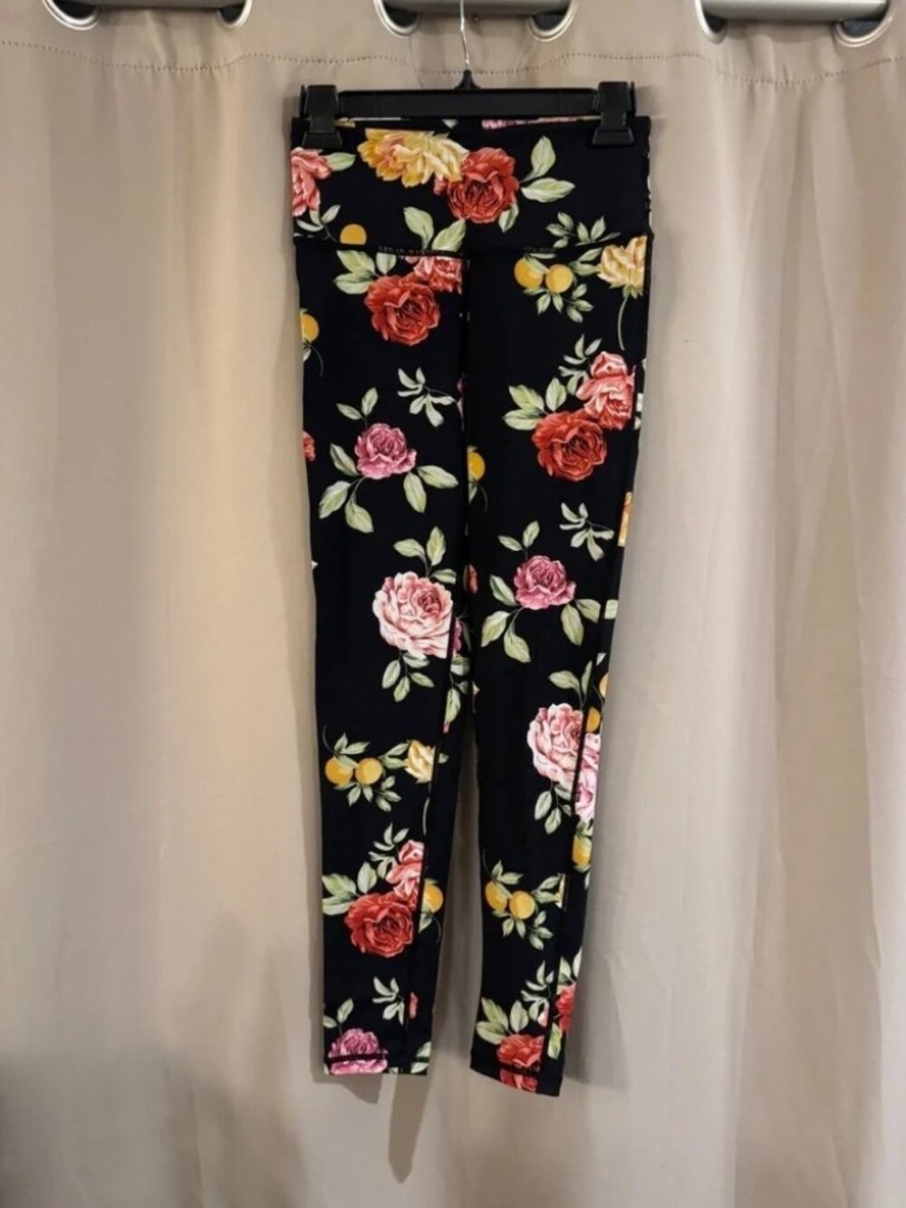 Mono B Black and White Floral Leggings